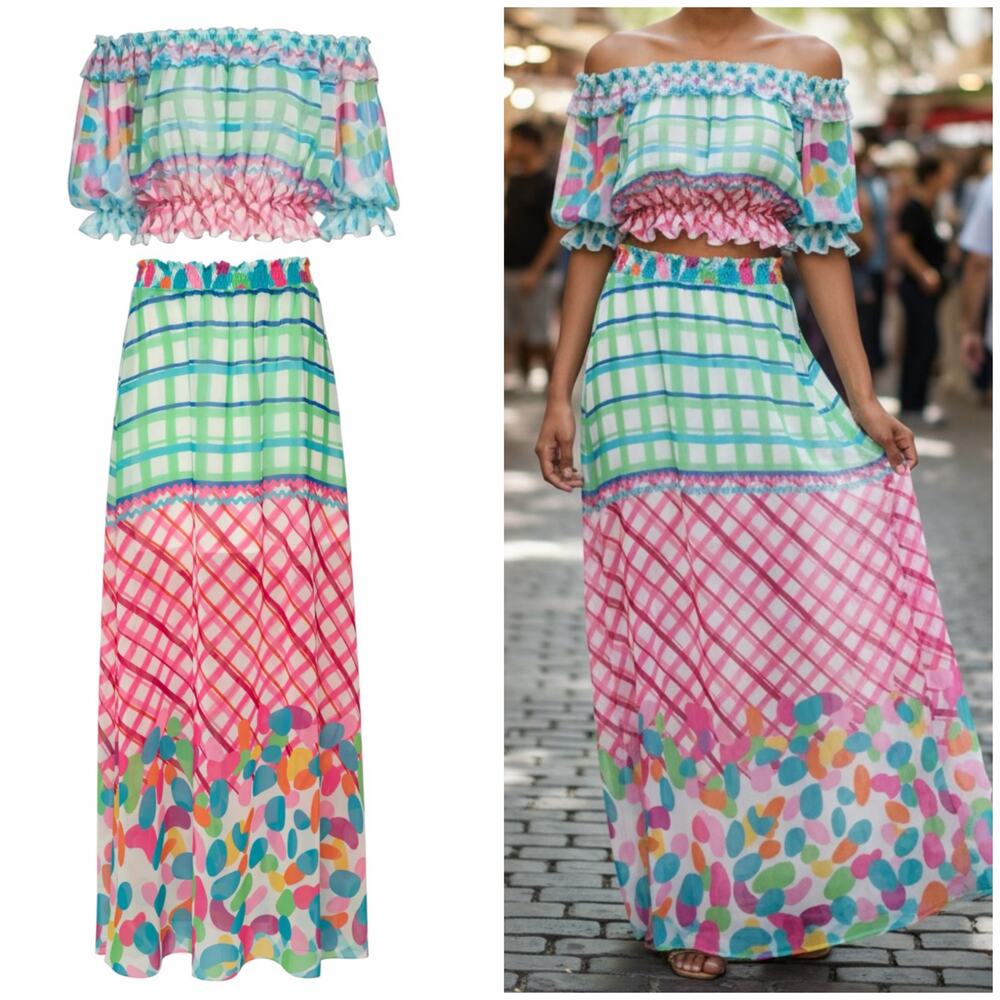 PatBO Antibes Matching Skirt Set